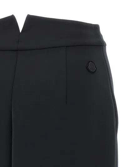 Moncler Genius Black Moncler X Ee72 By Edward Enninful Neoprene Skirt In Black