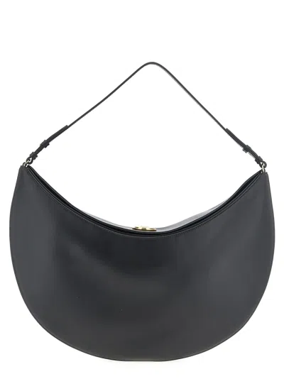 Jacquemus Black The Ovalo Hobo Bag In Black