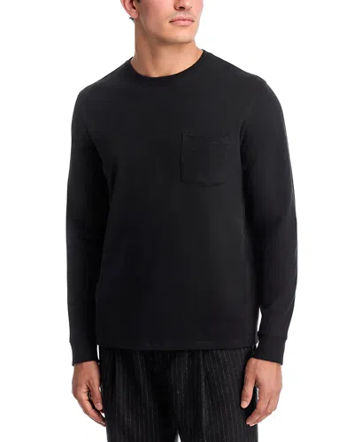 Vince Long Sleeve Crewneck Pocket Tee In Multi
