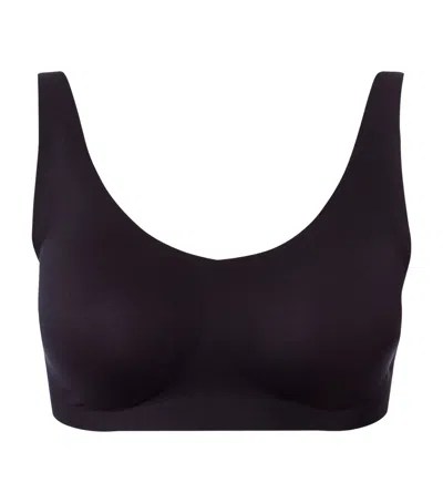 Hanro Invisible Touch Microfiber Soft Cup Bra In Black