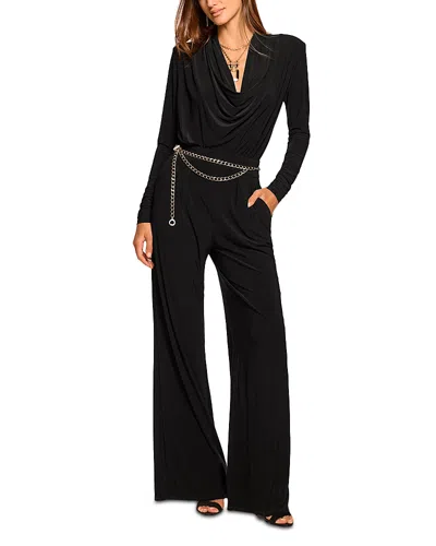 Ramy Brook Eden Cowl Neck Jumpsuit In Black