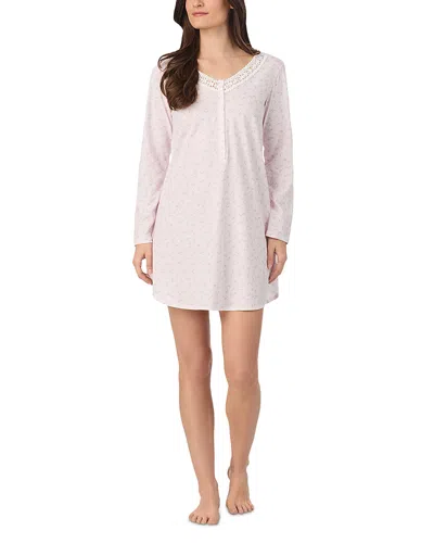 Eileen West Short Nightshirt In Pink