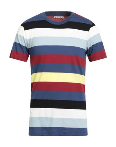 Marni Man T-shirt Blue Size 38 Cotton In Multi