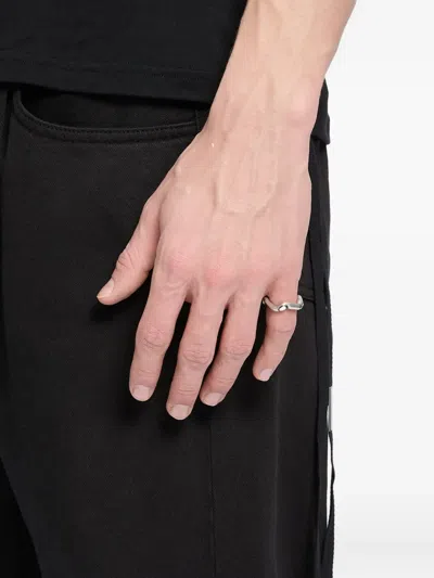 Ann Demeulemeester Emi Futuristic Thorn Ring In Metallic