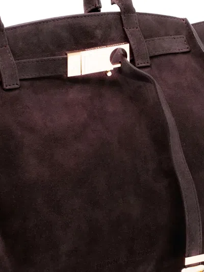 Benedetta Bruzziches Leather Tote Bag In Brown