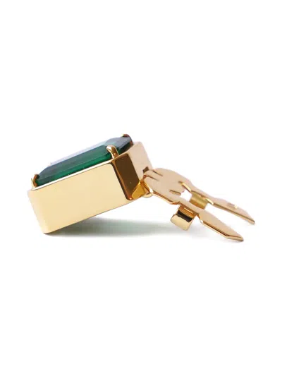 Izabel Display Mega Rectangle Button Cover In Gold