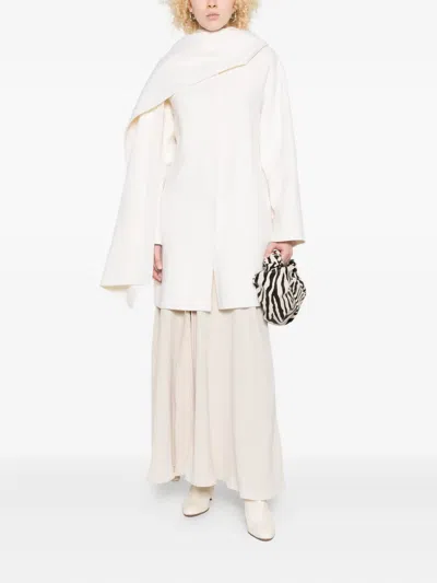 P.a.r.o.s.h Split-front Maxi Skirt In Neutral