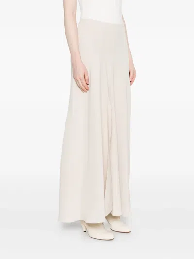 P.a.r.o.s.h Split-front Maxi Skirt In Neutral