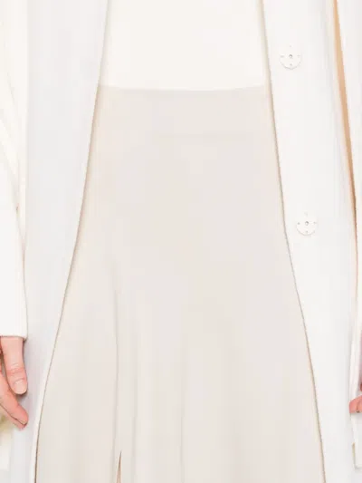 P.a.r.o.s.h Split-front Maxi Skirt In Neutral