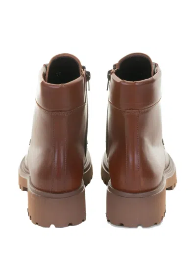 Guglielmo Rotta Ranch Ankle Boot In Nappa Leather In Brown