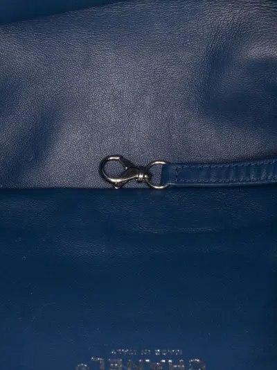 Pre-owned Chanel 2018-2019 Sequin Waterfall Backpack In Blue