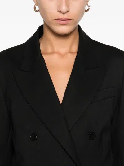 P.a.r.o.s.h Double-breasted Blazer In Black
