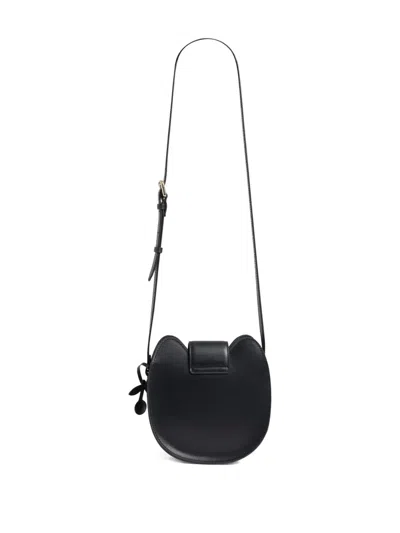 Bonpoint Juro Cat-face Shoulder Bag In Black