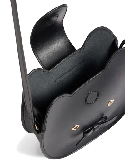 Bonpoint Juro Cat-face Shoulder Bag In Black