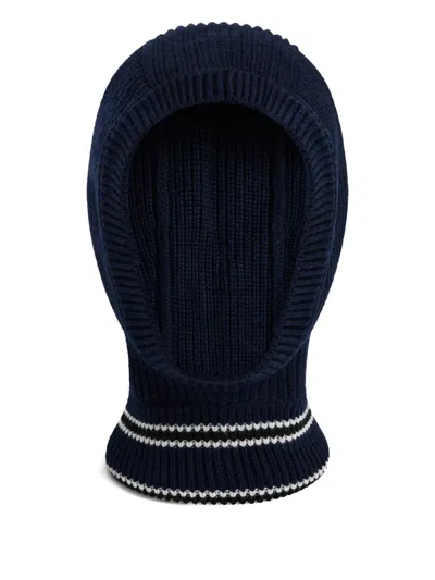Fusalp Ribbed Wool Balaclava In Blue