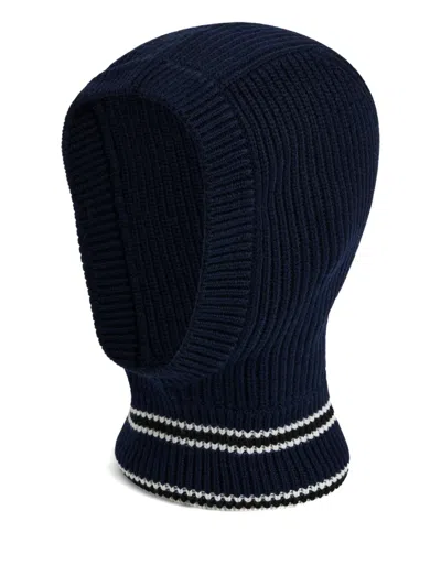 Fusalp Ribbed Wool Balaclava In Blue