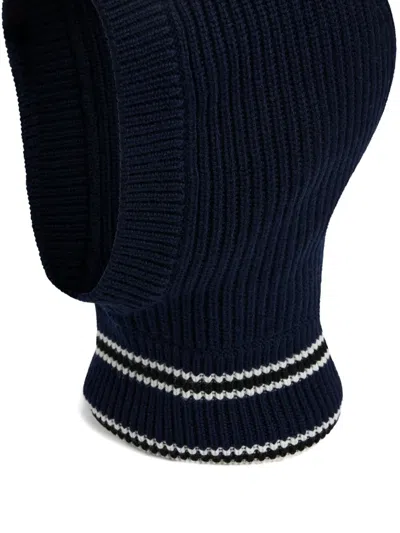 Fusalp Ribbed Wool Balaclava In Blue