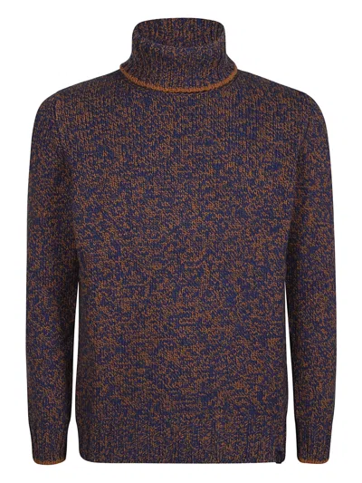 Fay Mouline` Turtle Neck In Blue