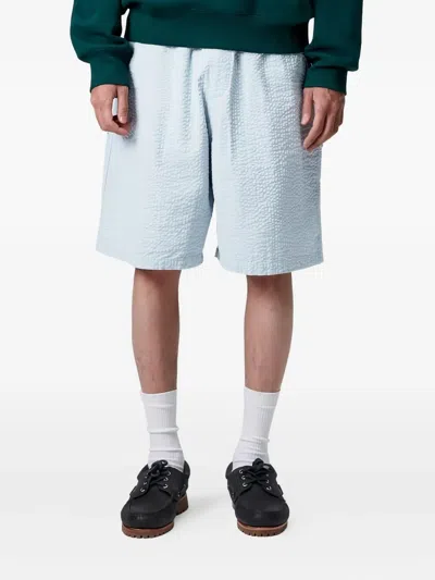 Carhartt Textured Elasticated Shorts In Blue