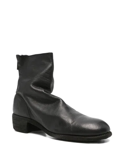 Guidi Leather Boots In Black