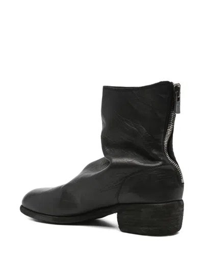 Guidi Leather Boots In Black