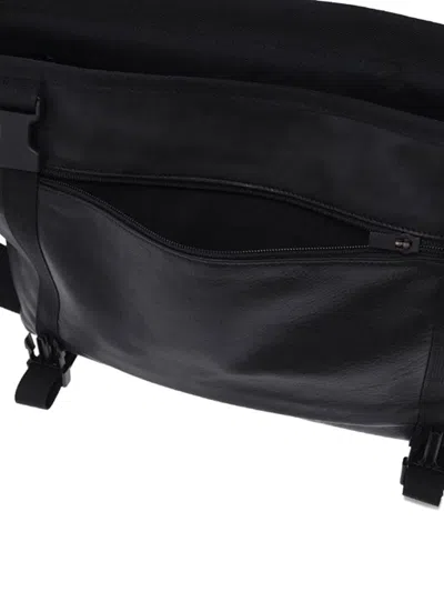 Porter-yoshida & Co Logo-patch Messenger Bag In Black