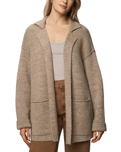 Splendid Faith Notch Lapel Cardigan In Brown