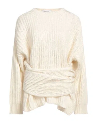 Fabiana Filippi Woman Sweater Ivory Size 2 Virgin Wool, Cashmere, Mohair Wool, Nylon In White