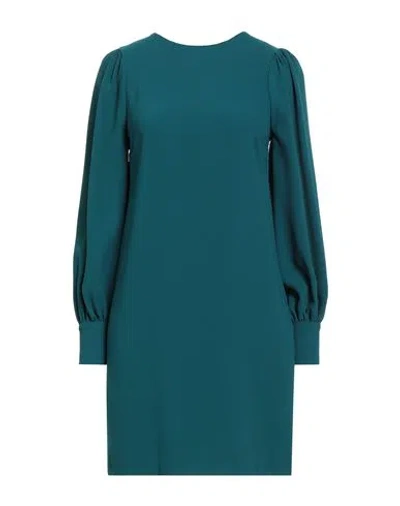 Rebel Queen By Liu •jo Woman Mini Dress Deep Teal Size Xs Polyester In Multi