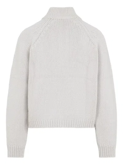 Our Legacy Modern Knit Cardigan Featuring Front Pockets In White