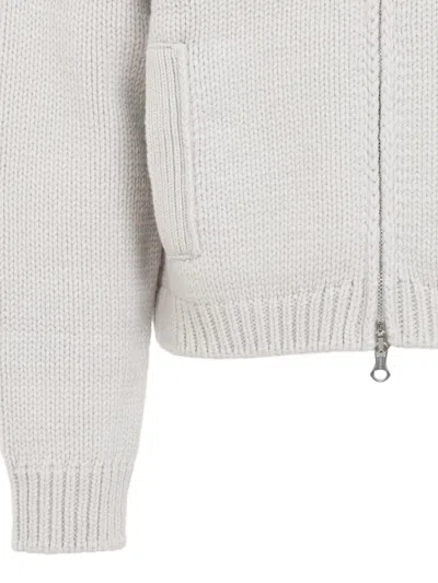 Our Legacy Modern Knit Cardigan Featuring Front Pockets In White