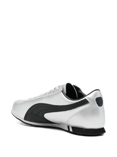 Puma Sprint Metallic Sneakers In Silver