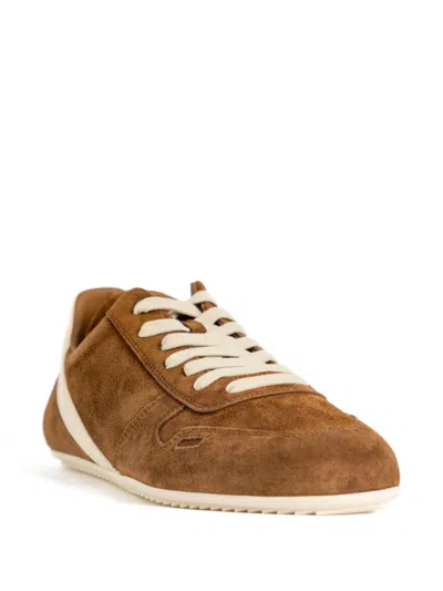 Rick Owens Concordians Minimal Sneak Sneaker In Brown