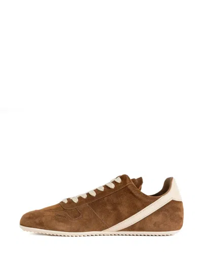 Rick Owens Concordians Minimal Sneak Sneaker In Brown