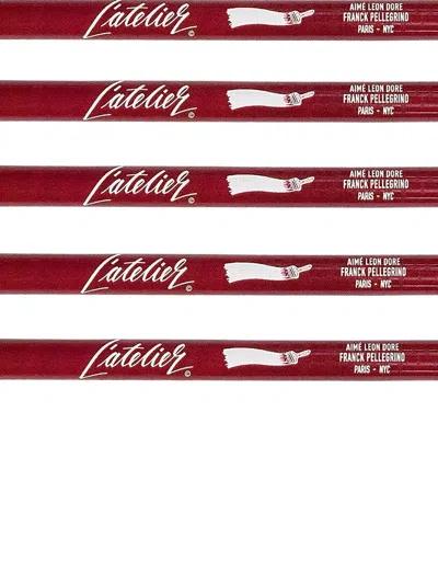Aimé Leon Dore L'atelier Pencil Pack In Red