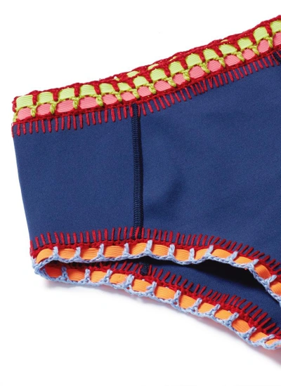 Shop Kiini 'tasmin' Crochet Trim High Waist Bikini Bottoms