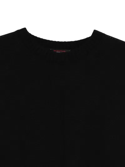 后开衩羊绒毛衣