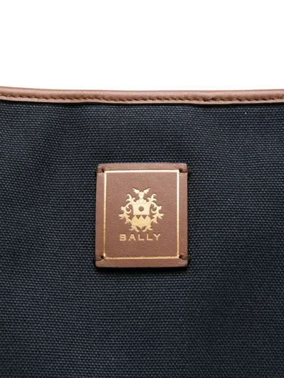 Bally Striped-panel Tote Bag In Blue