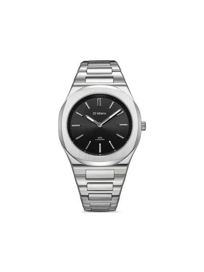 D1 Milano Ens Silver D1-utbj40 Ultra Thin Stainless-steel Quartz Watch In Metallic