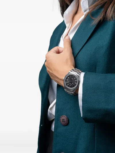 D1 Milano Ens Silver D1-utbj40 Ultra Thin Stainless-steel Quartz Watch In Metallic