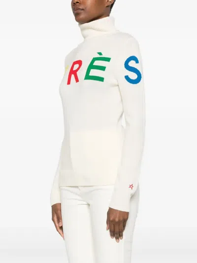 Perfect Moment Wool Apres Sweater In Yellow