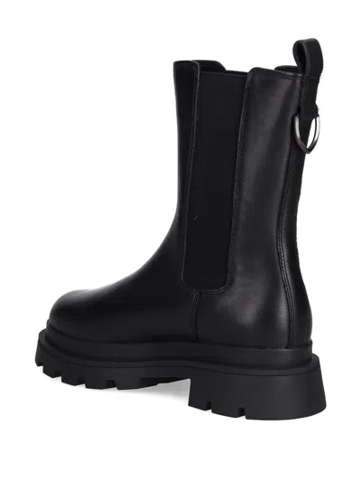 Blauer Elastic-panels Chelsea Boots In Black