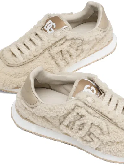 Dolce & Gabbana Dolce&gabbana Women Dg Cushion Sneakers In Neutral