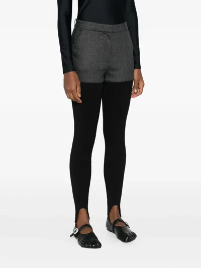 分层式拼接长裤