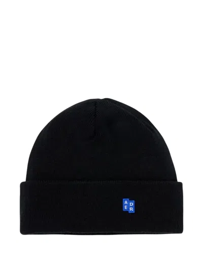 Ader Error Logo-embroidered Beanie In Black