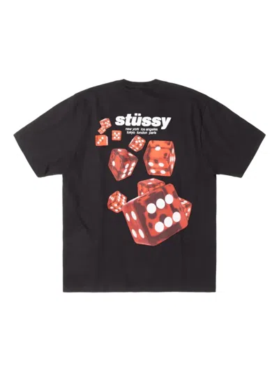 Stussy Rollers T-shirt In Black