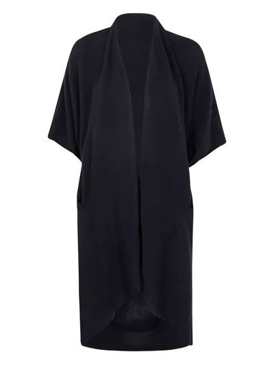 Y's "way" Vest Sweater In Black