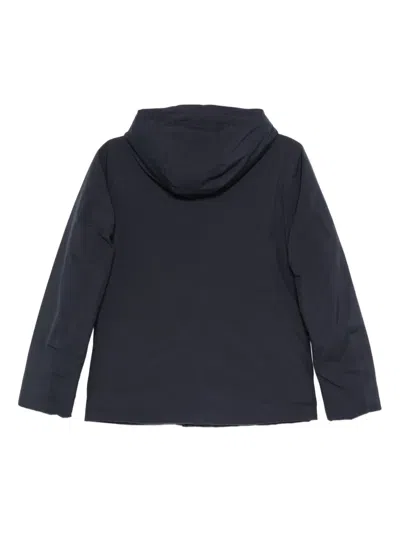 K-way Hooded Padded Jacket In Blue