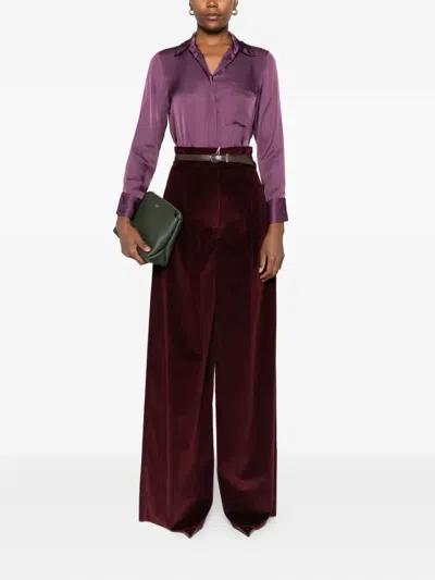 Dixie Button-down Pocket Shirt In Purple