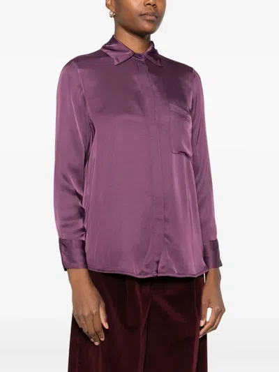 Dixie Button-down Pocket Shirt In Purple